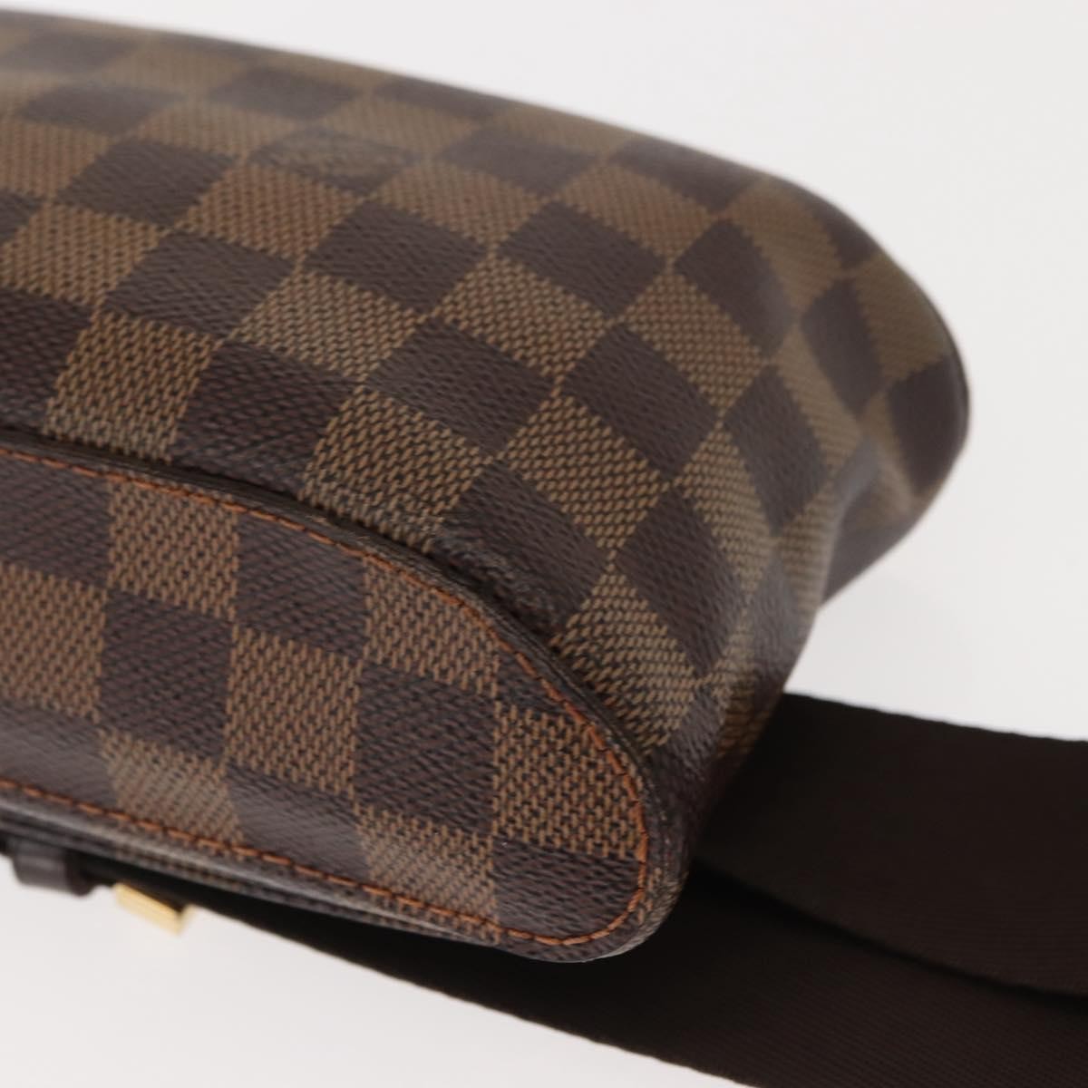 Louis Vuitton Geronimos Waist Damier Ebene Brown Canvas Shoulder Bag Bag (Pre-Owned)