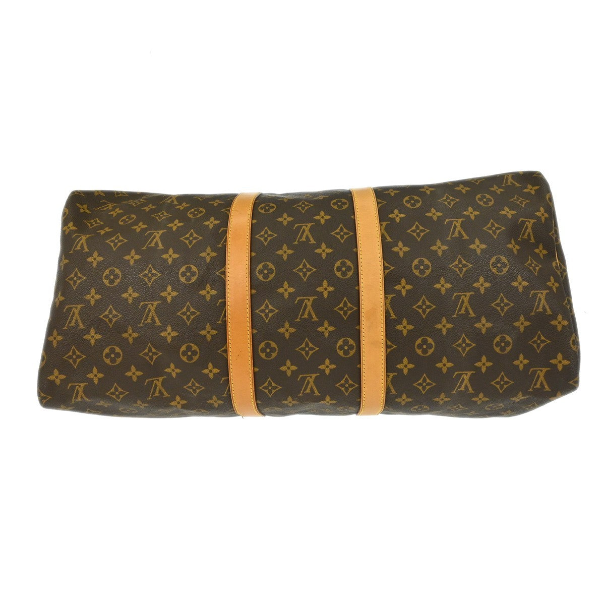 Louis Vuitton Keepall Monogram Brown Canvas Travel Bag Bag (Pre-Owned)