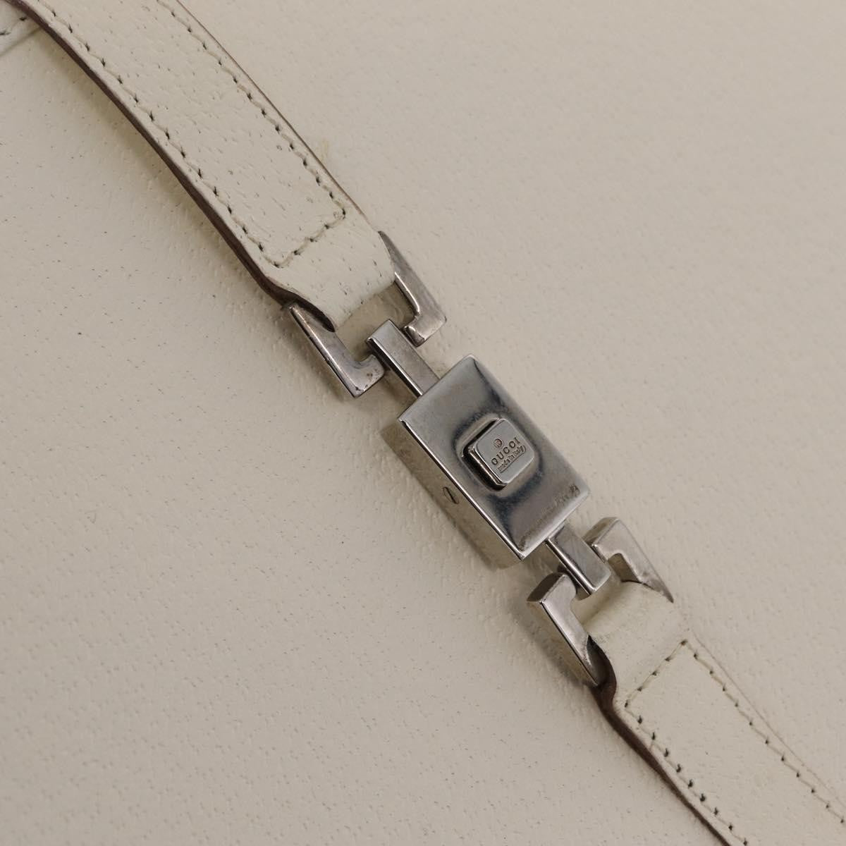 Gucci Jackie Soft Leather White Leather Tote Bag Bag (Pre-Owned)