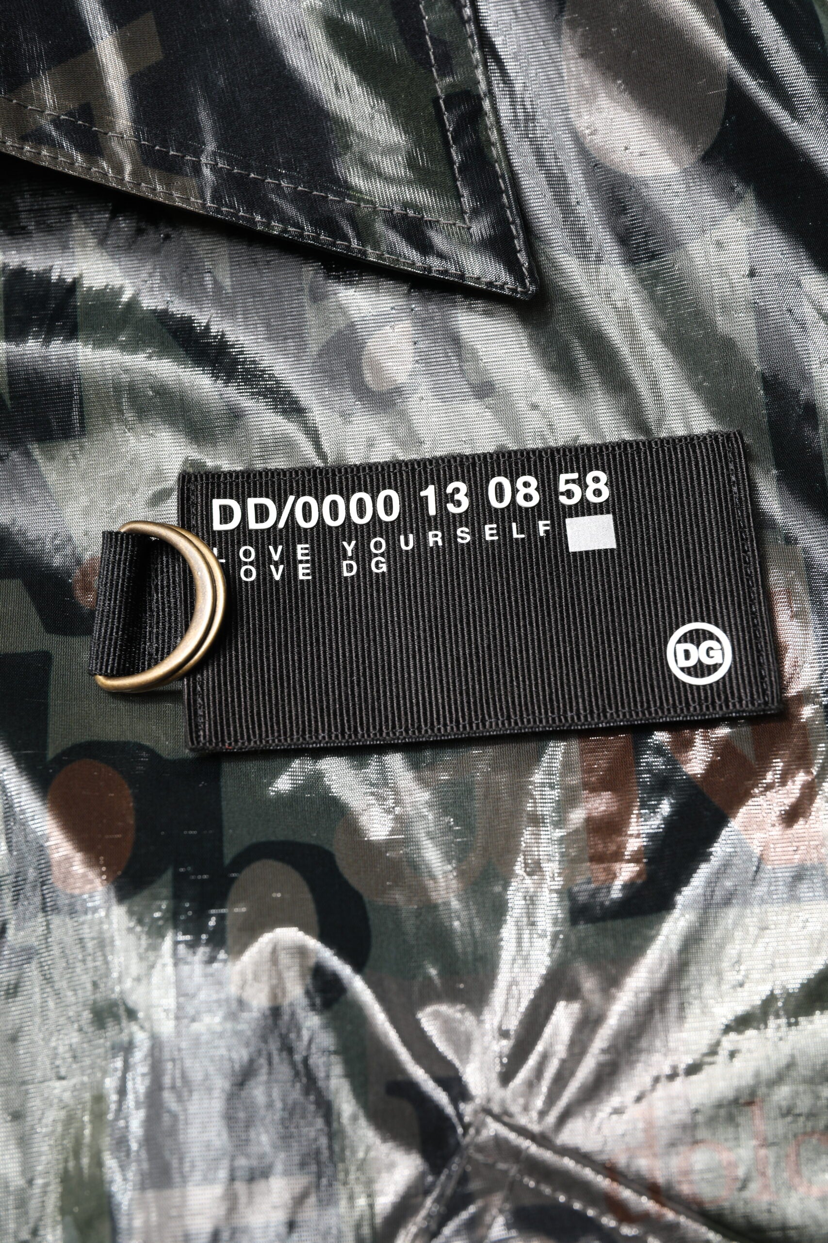 Dolce & Gabbana Green DG Logo Print Bomber Full Zip Men's Jacket