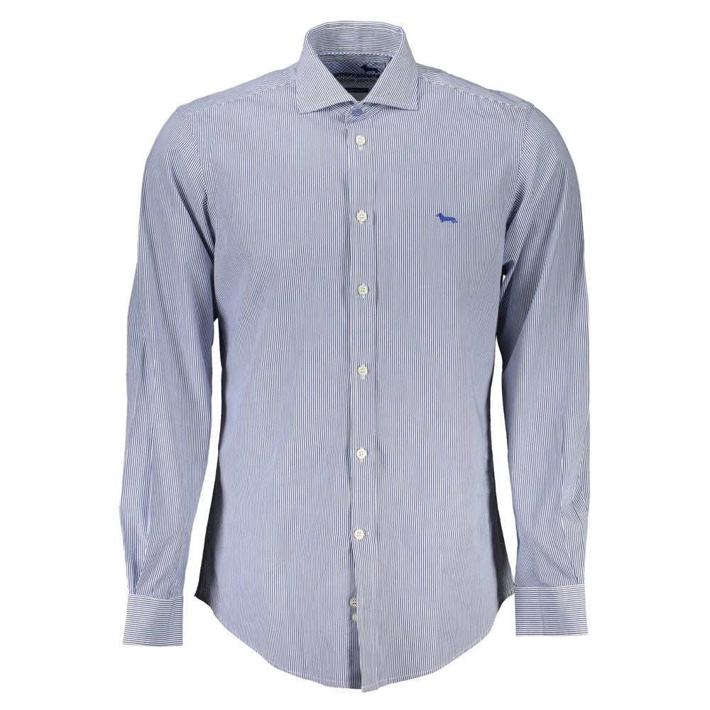 Harmont & Blaine Elegant Blue Organic Cotton Men's Shirt