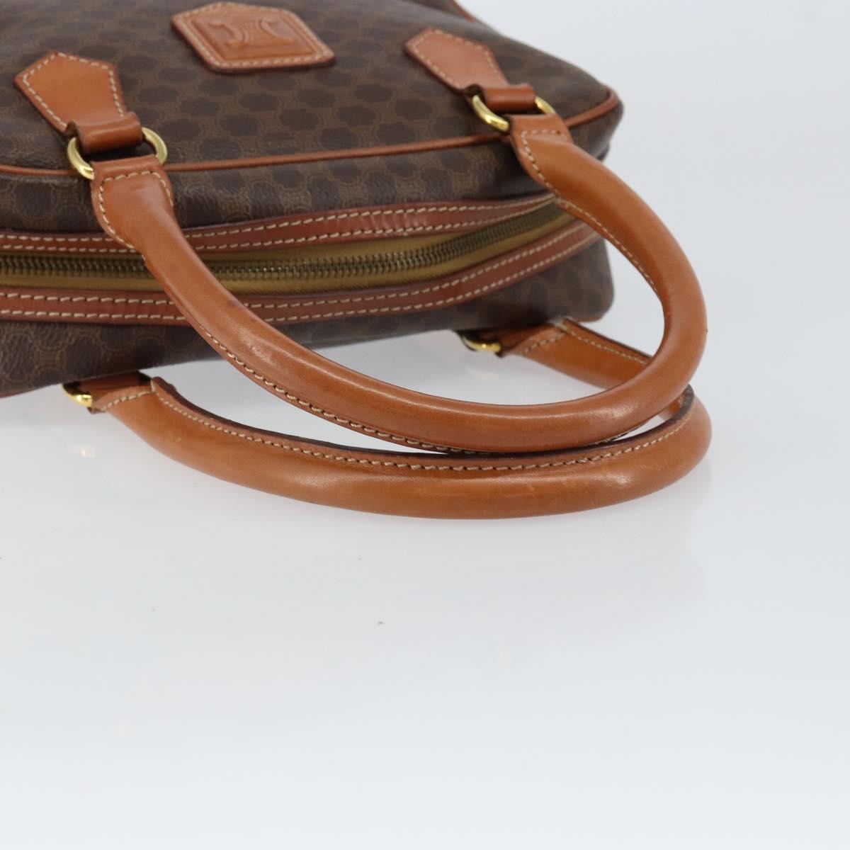 Celine Macadam Macadam With Leather Brown Canvas Handbag (Pre-Owned)