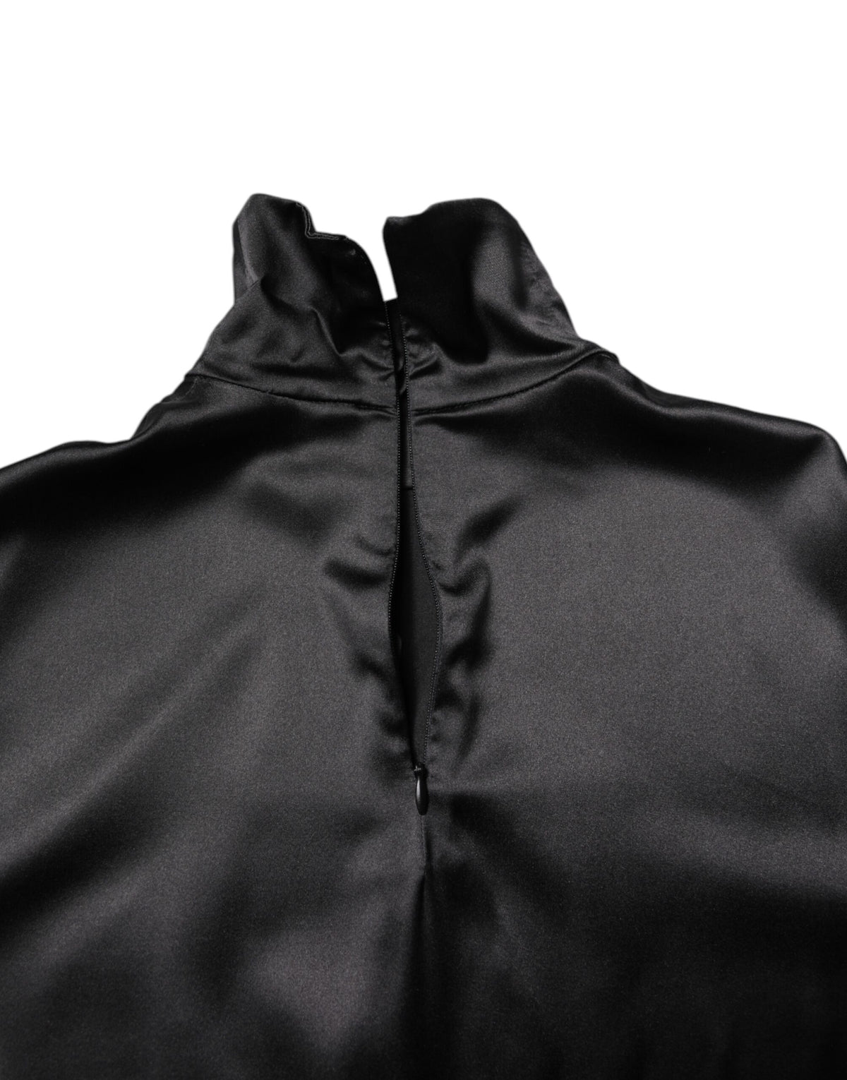 Dolce & Gabbana Black Silk Turtleneck Men Pullover Men's Sweater