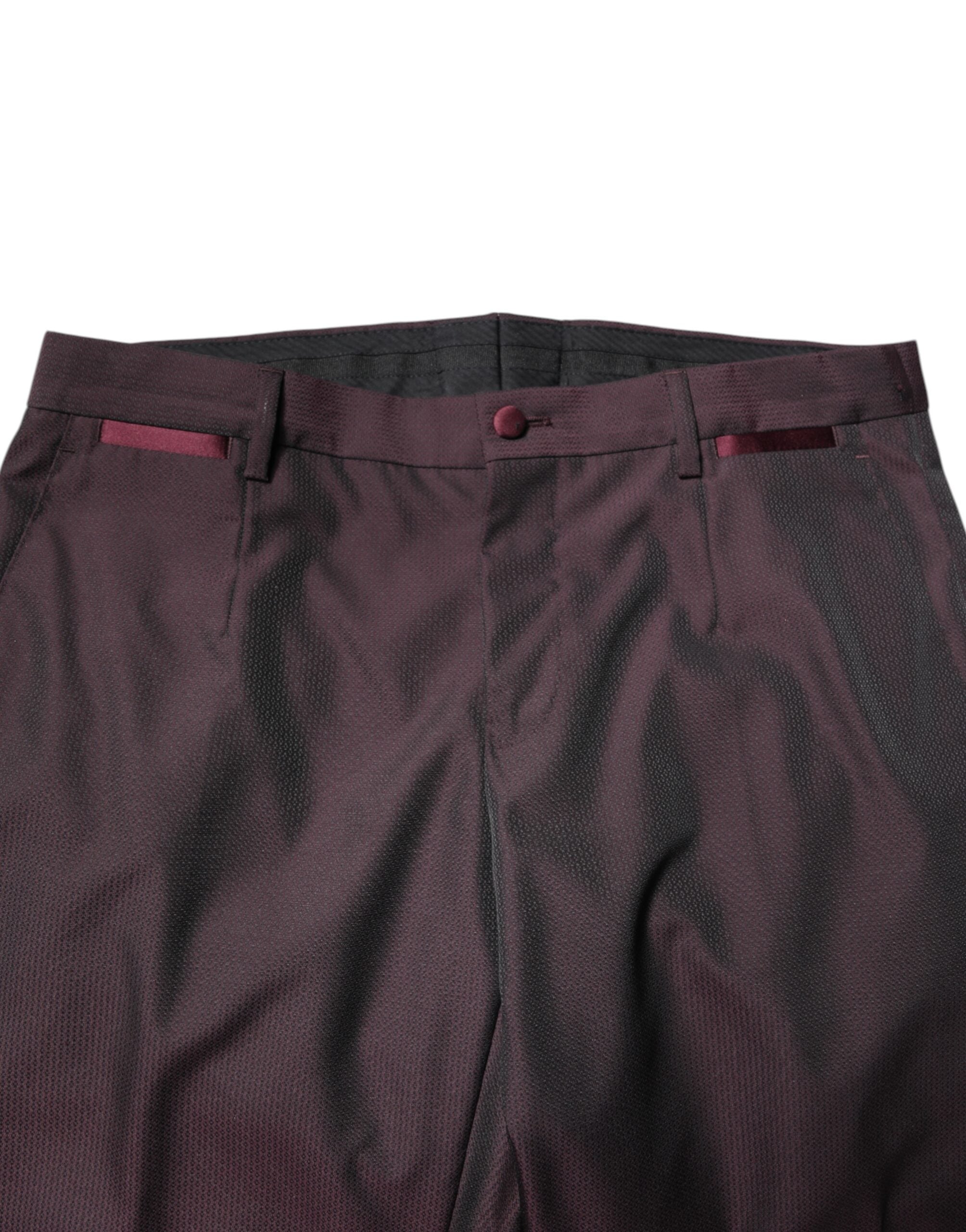 Dolce & Gabbana Maroon Single Breasted Formal 2 Piece Men's Suit