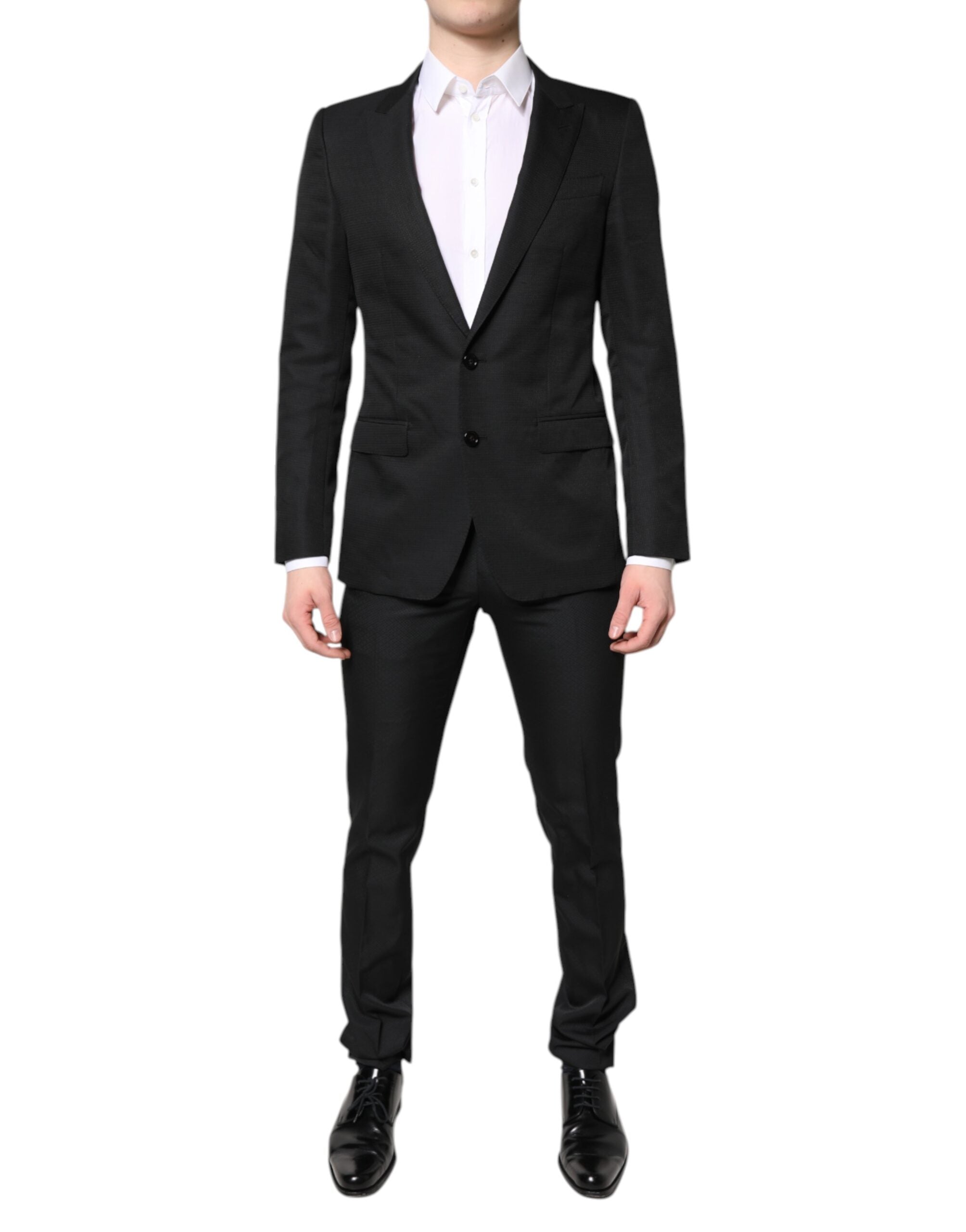 Dolce & Gabbana Black Single Breasted Formal 2 Piece Men's Suit