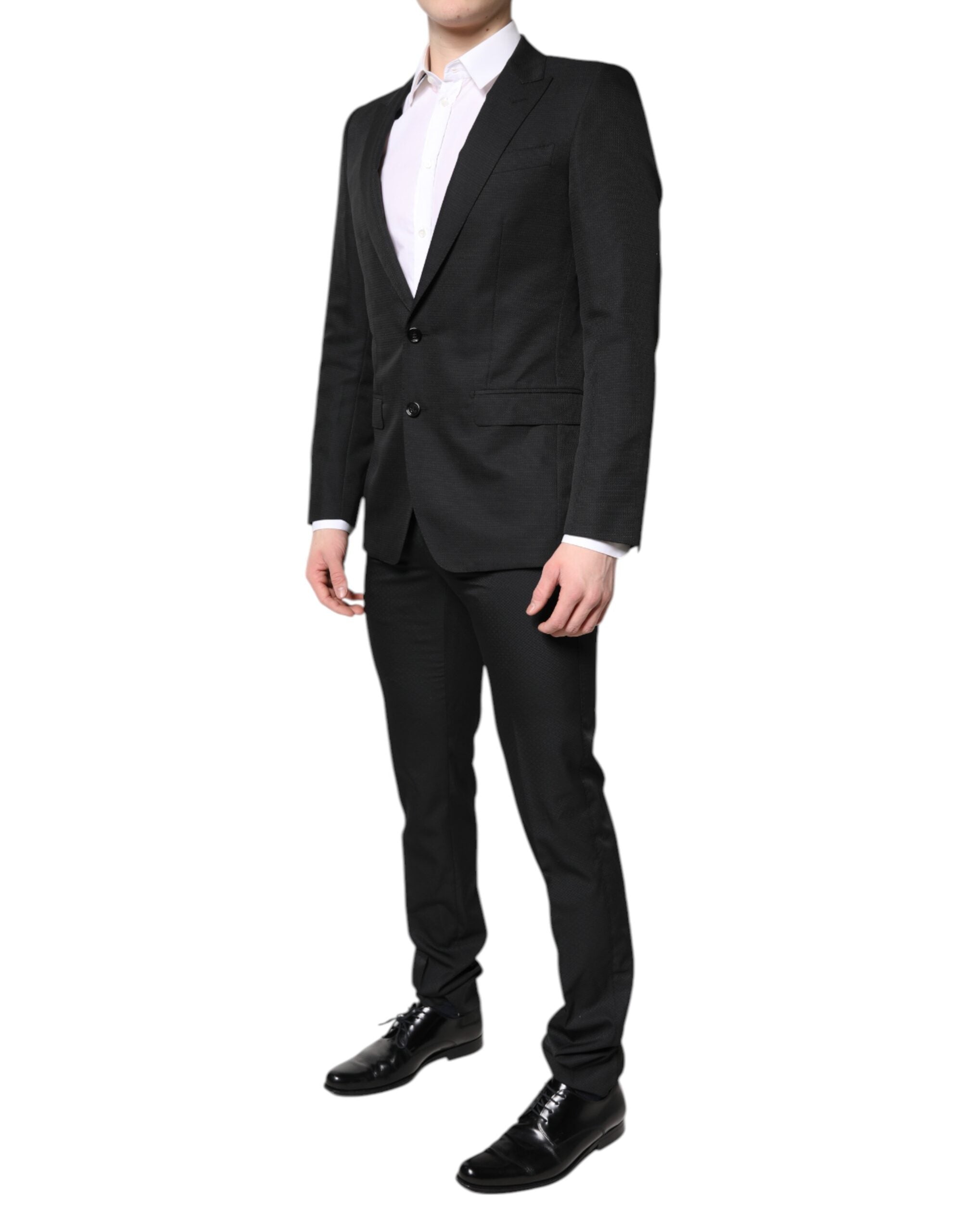 Dolce & Gabbana Black Single Breasted Formal 2 Piece Men's Suit