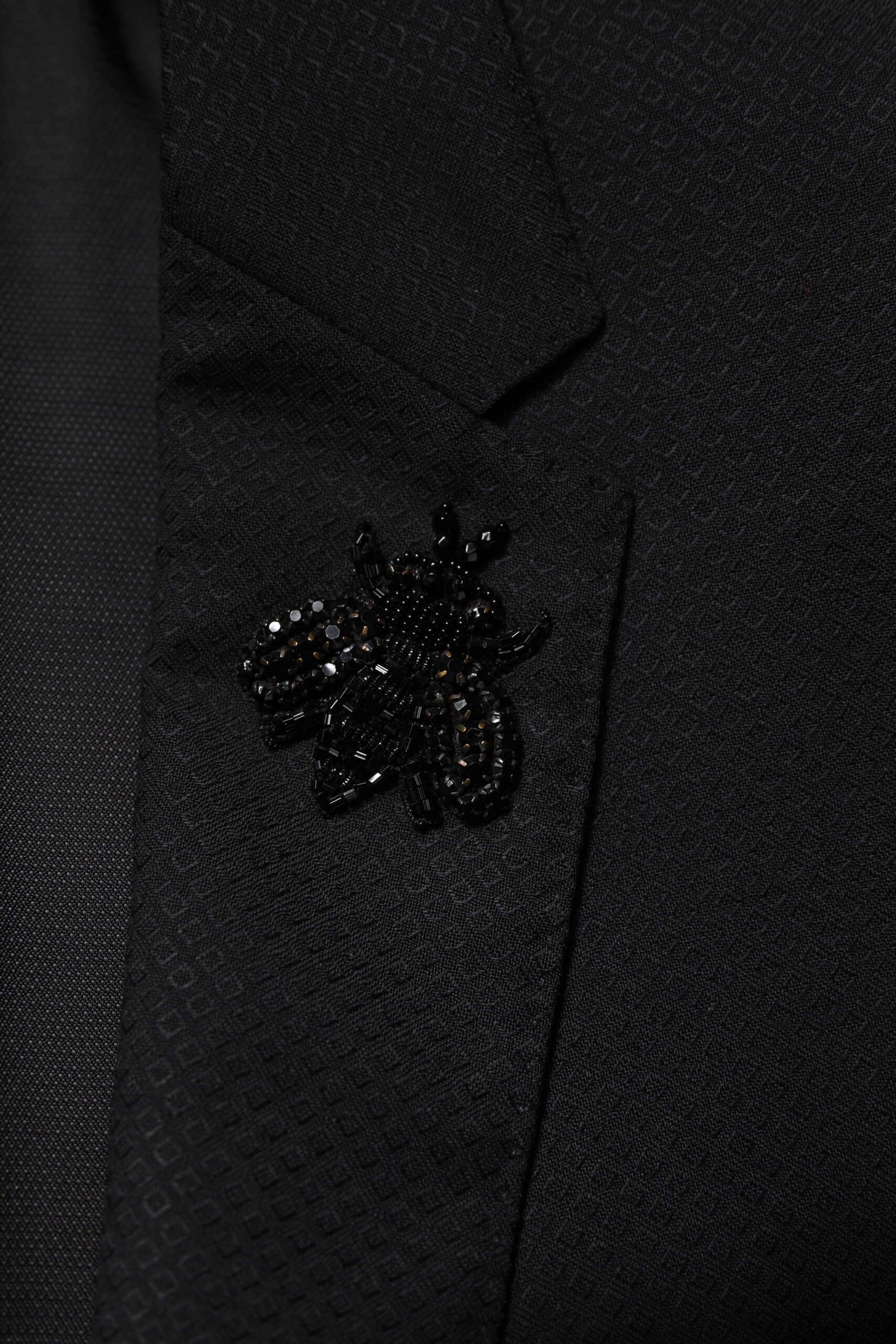 Dolce & Gabbana Black Wool Single Breasted 2 Piece Men's Suit