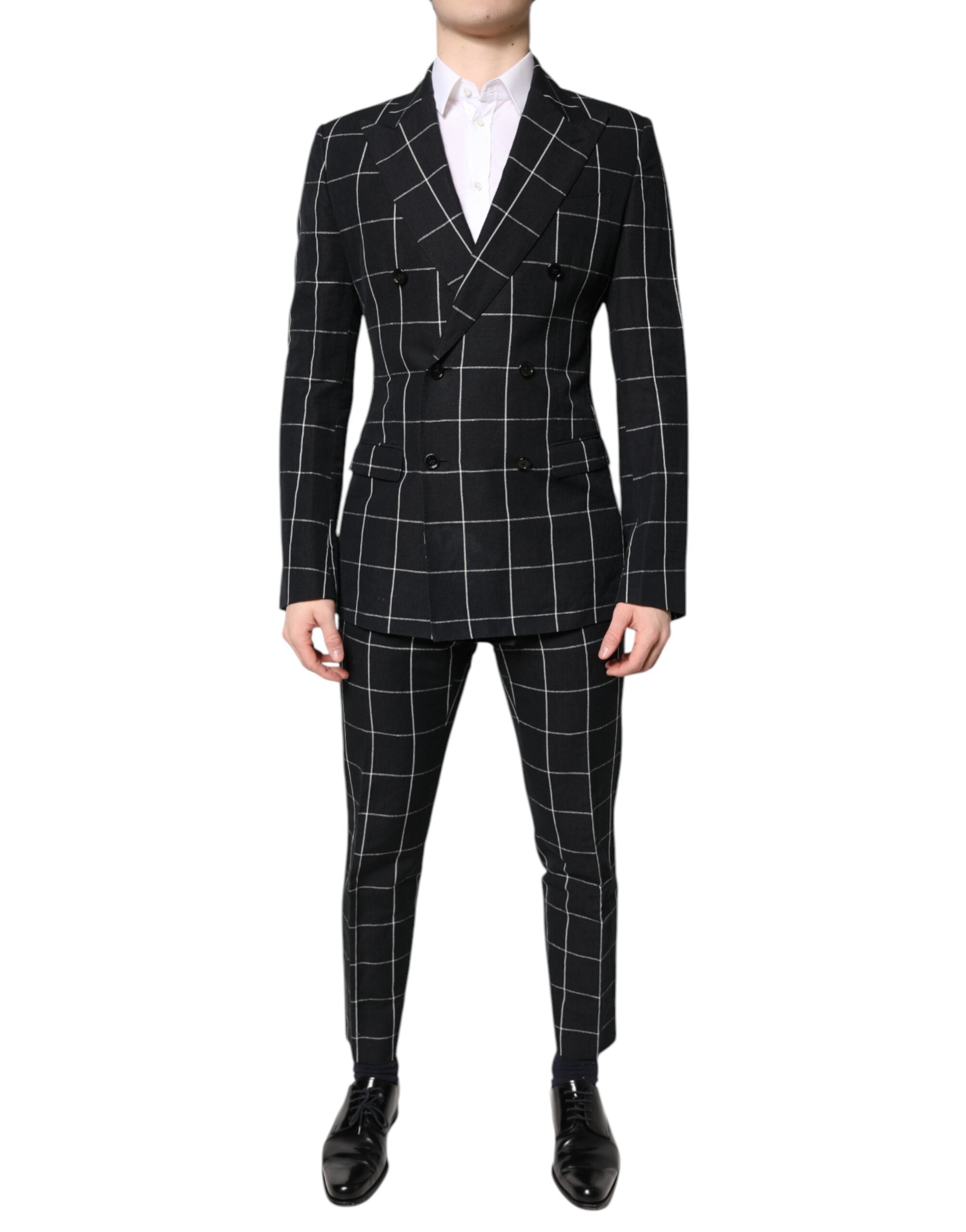 Dolce & Gabbana Dark Gray TAORMINA Double Breasted 2 Piece Men's Suit