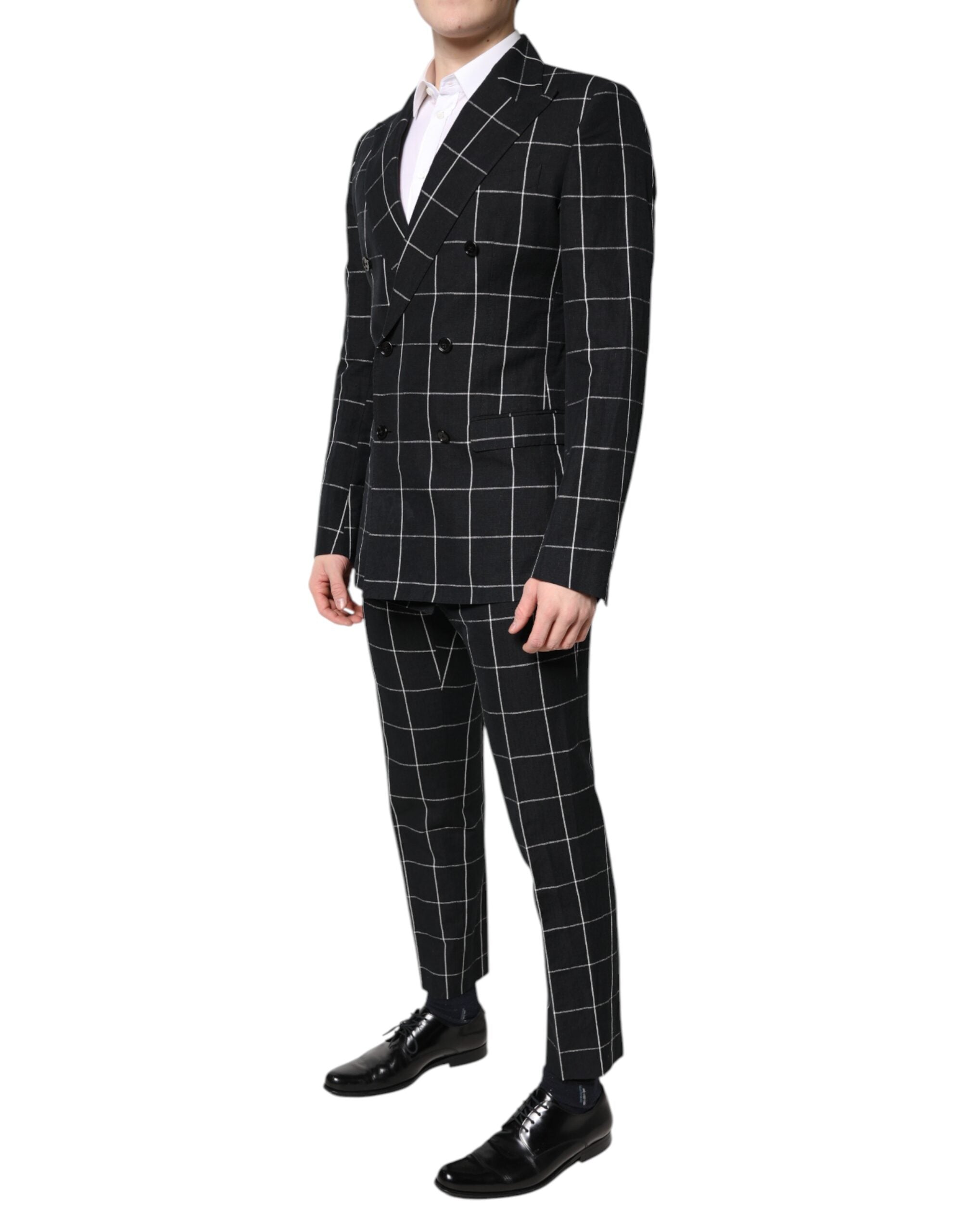 Dolce & Gabbana Dark Gray TAORMINA Double Breasted 2 Piece Men's Suit