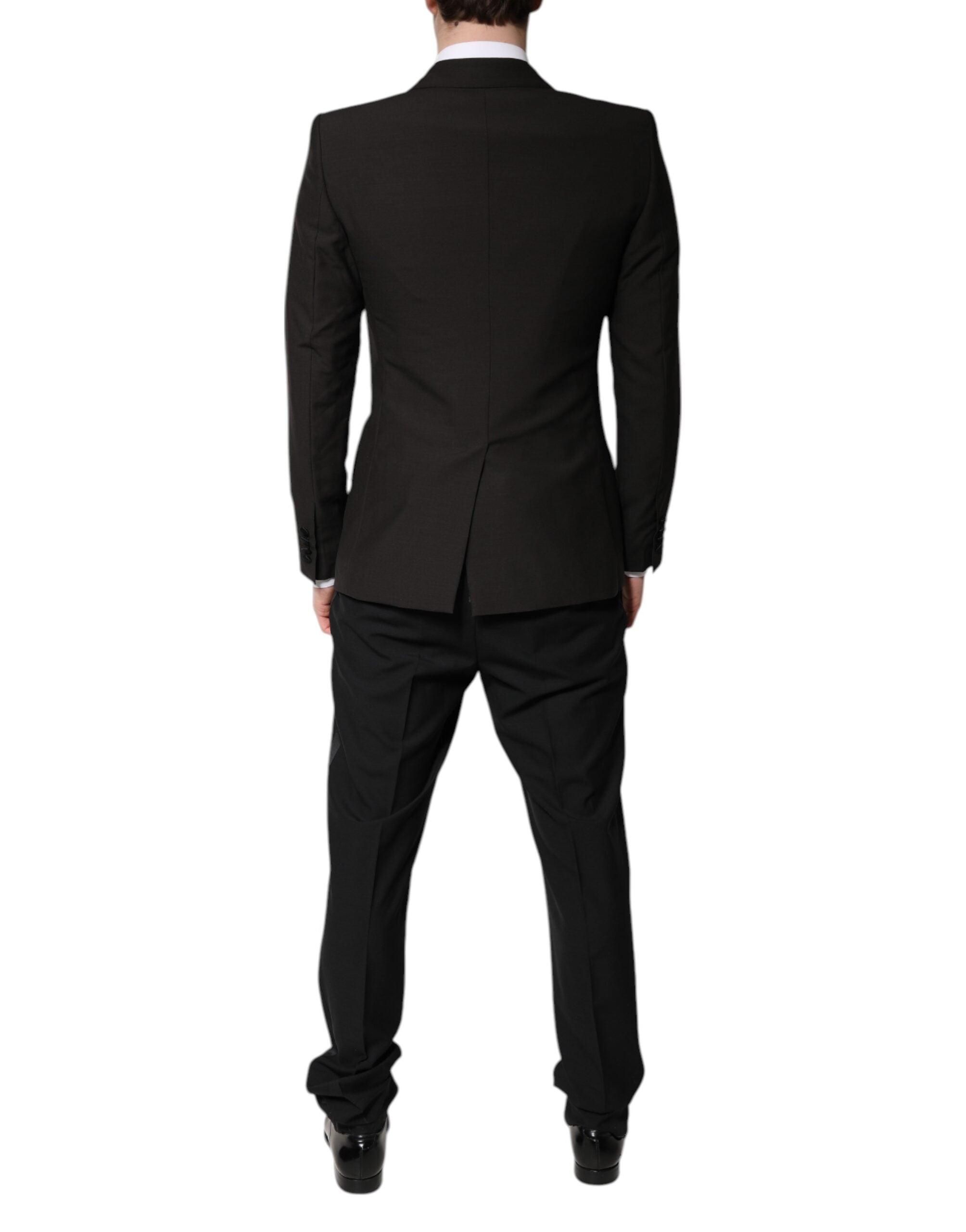 Dolce & Gabbana Dark Gray Single Breasted Formal 3 Piece Men's Suit