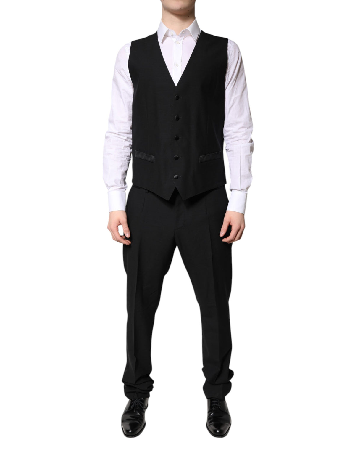 Dolce & Gabbana Dark Gray Single Breasted Formal 3 Piece Men's Suit