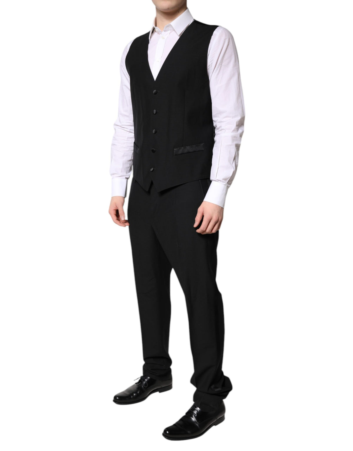Dolce & Gabbana Dark Gray Single Breasted Formal 3 Piece Men's Suit