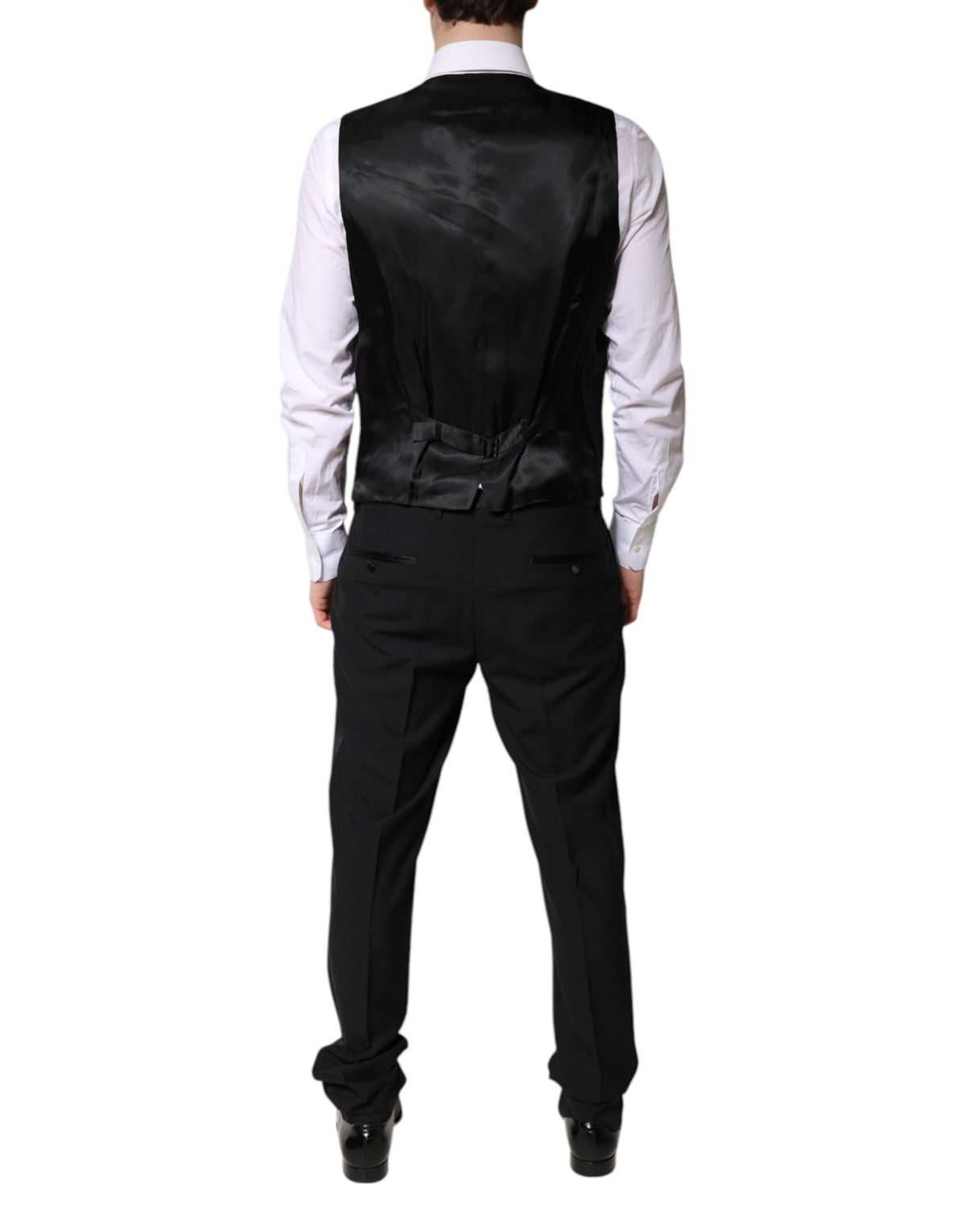 Dolce & Gabbana Dark Gray Single Breasted Formal 3 Piece Men's Suit