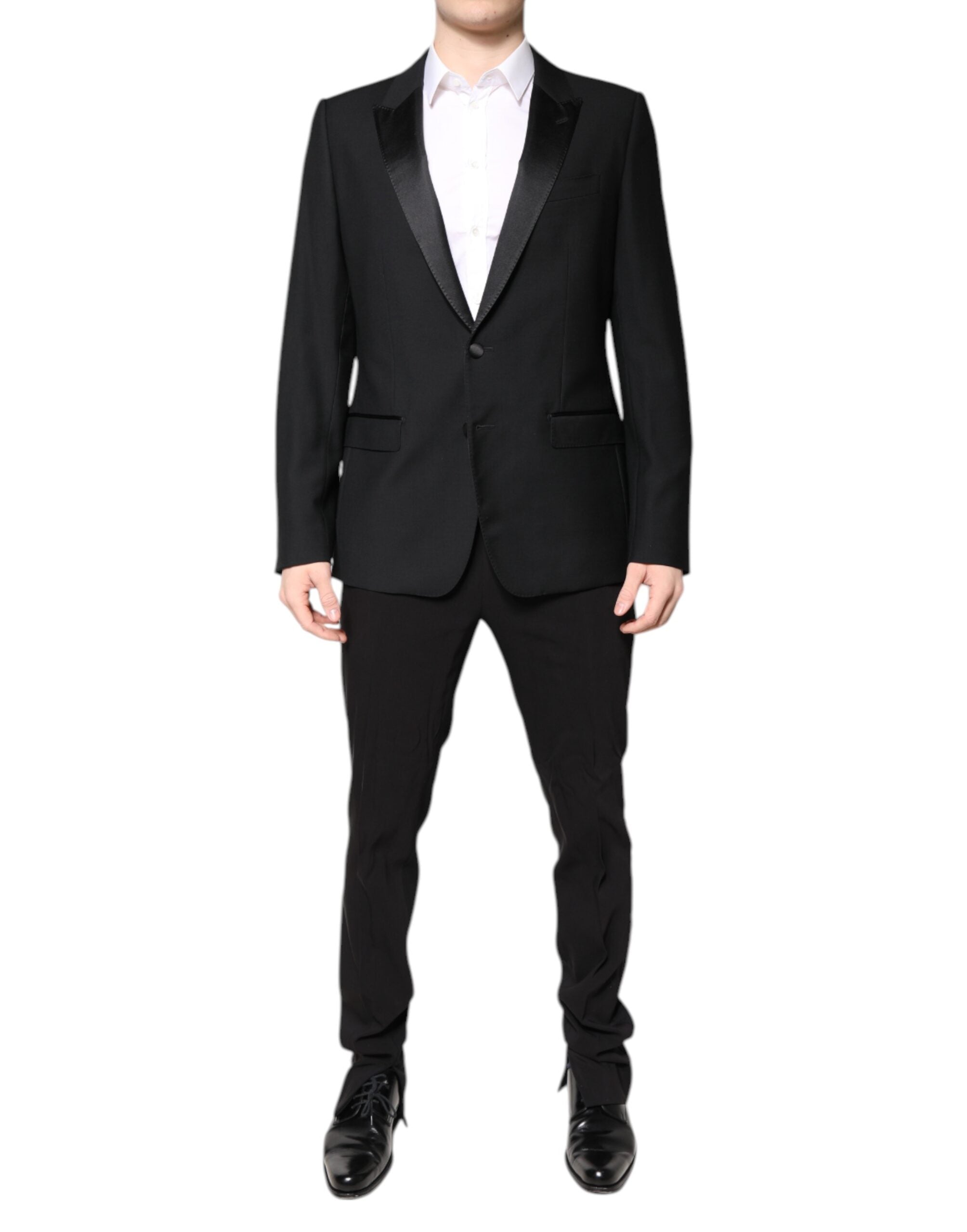 Dolce & Gabbana Black Wool Single Breasted Blazer Men's Jacket