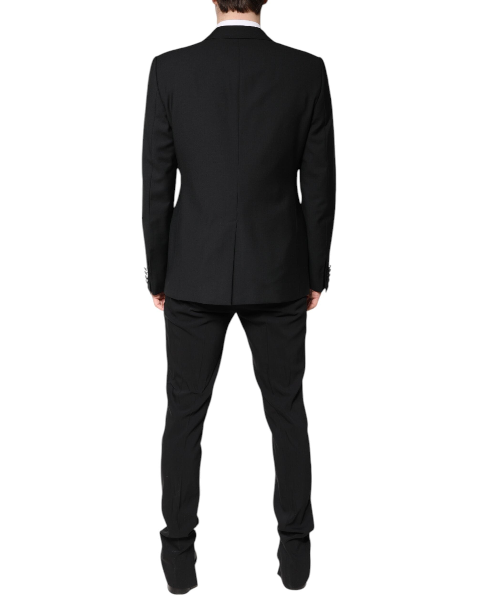 Dolce & Gabbana Black Wool Single Breasted Blazer Men's Jacket
