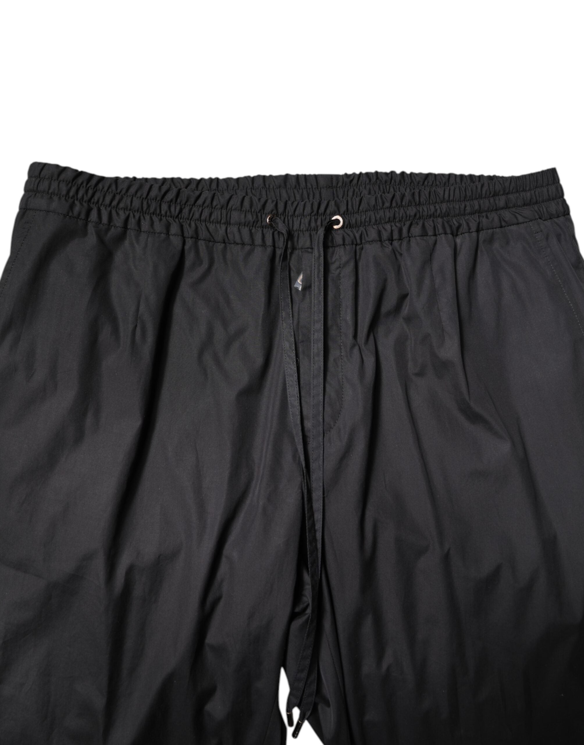 Dolce & Gabbana Black Cotton Single Breasted 2 Piece Men's Suit