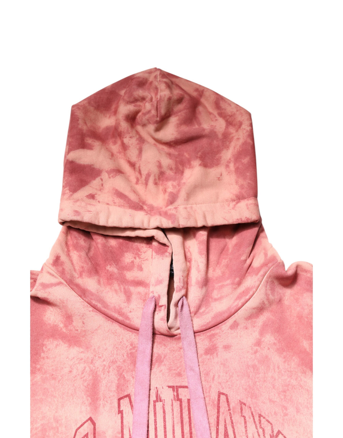 Dolce & Gabbana Pink Wash DG MILANO Hooded Pullover Women's Sweater (Pre-Owned)