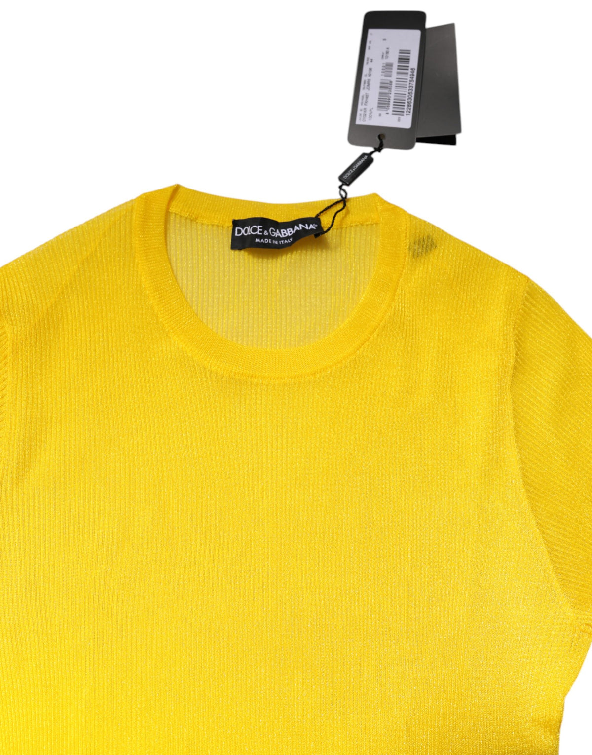 Dolce & Gabbana Yellow Polyester Women Pullover Top Women's Sweater