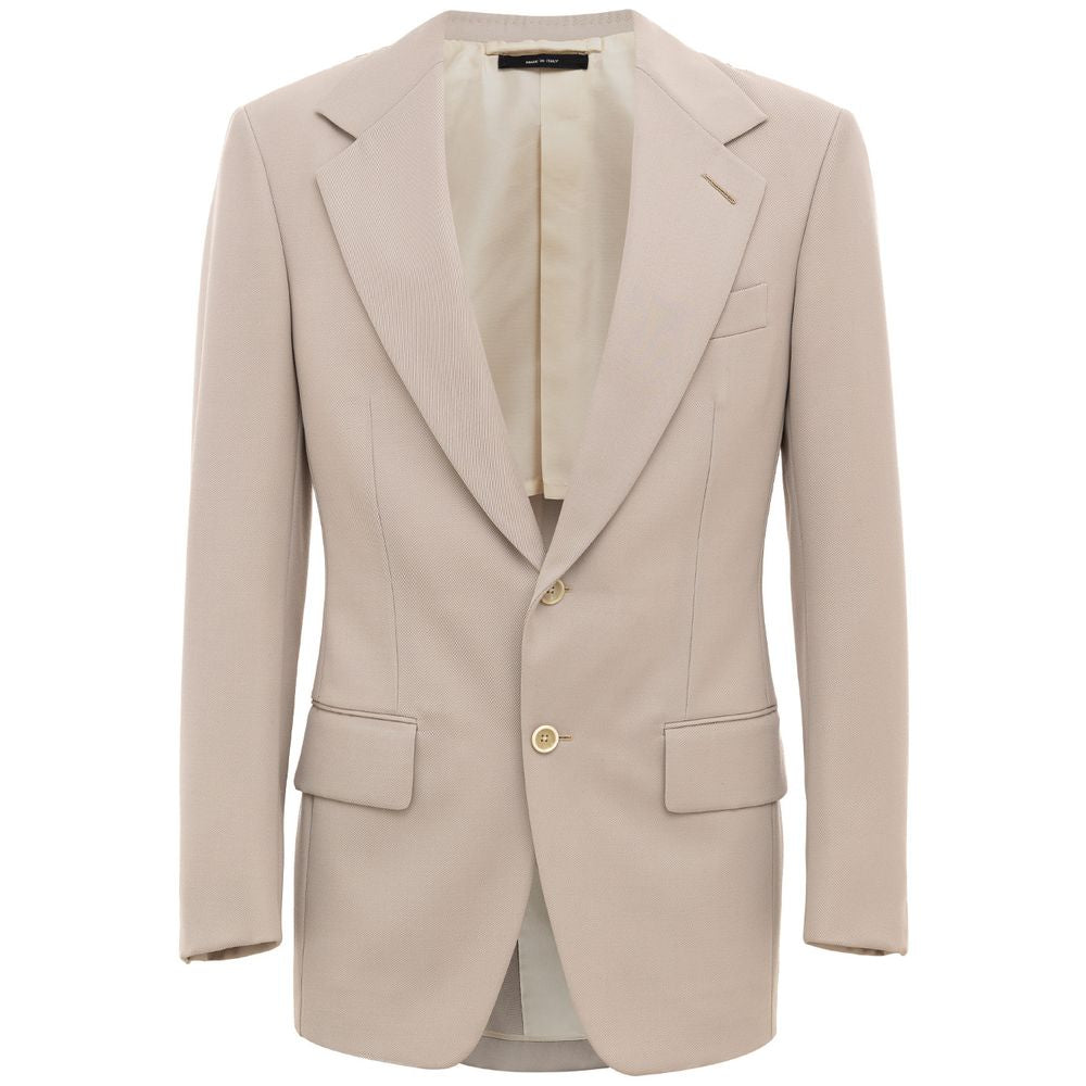 Tom Ford Beige Wool Men's Blazer
