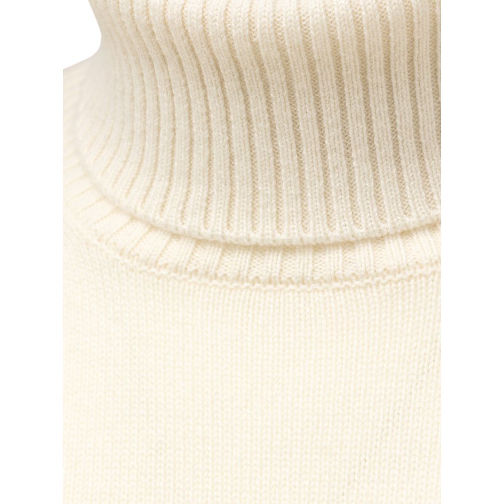 Cruciani White Cashmere Men's Turtleneck