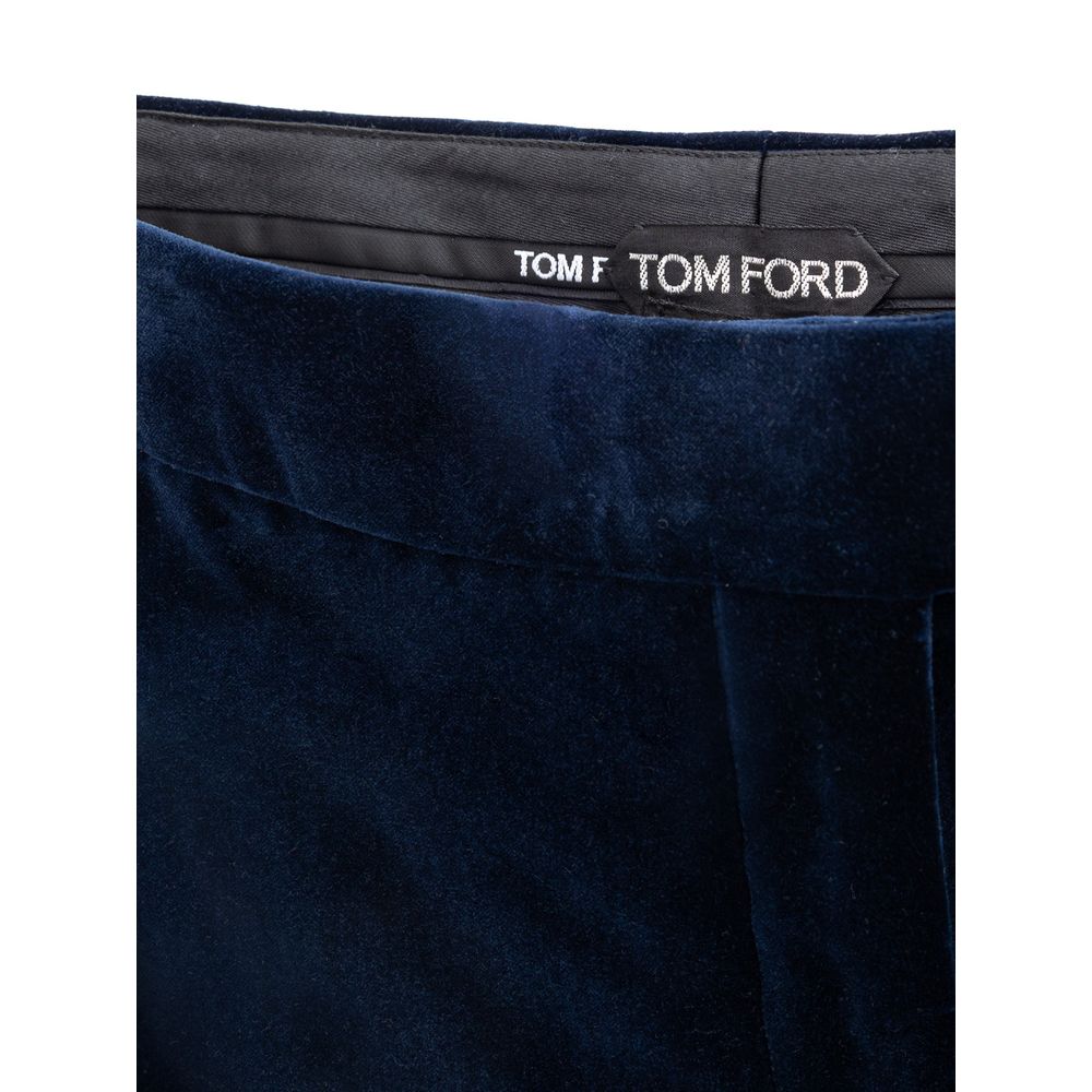 Tom Ford Blue Cotton Midi Women's Skirt