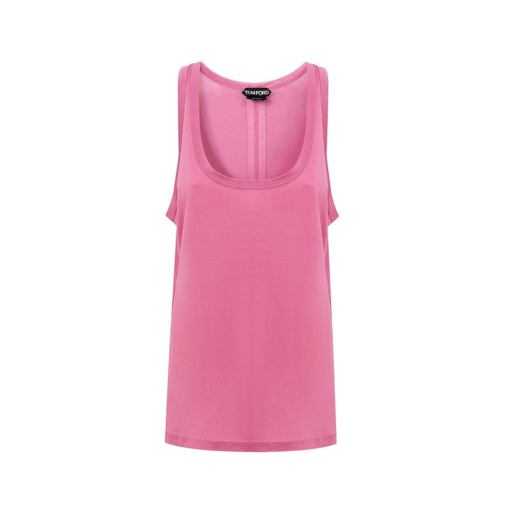 Tom Ford Pink Silk Tank Women's Top
