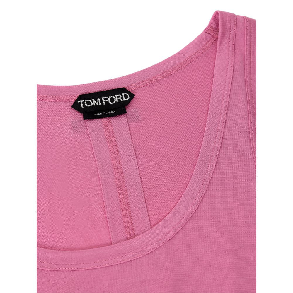 Tom Ford Pink Silk Tank Women's Top