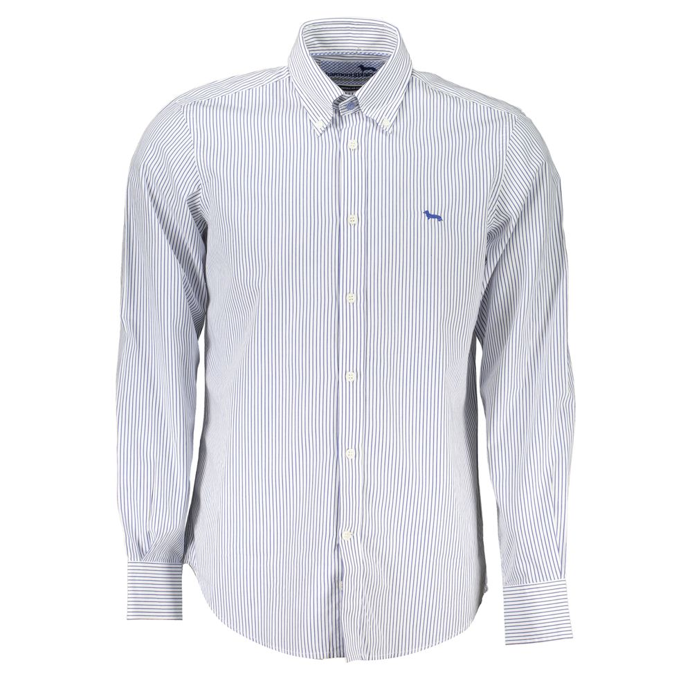 Harmont & Blaine Elegant Striped Button-Down Cotton Men's Shirt