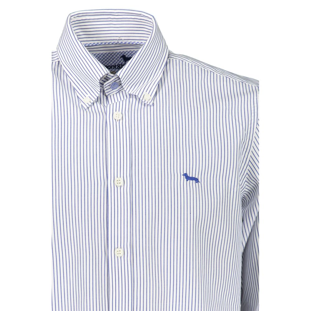 Harmont & Blaine Elegant Striped Button-Down Cotton Men's Shirt