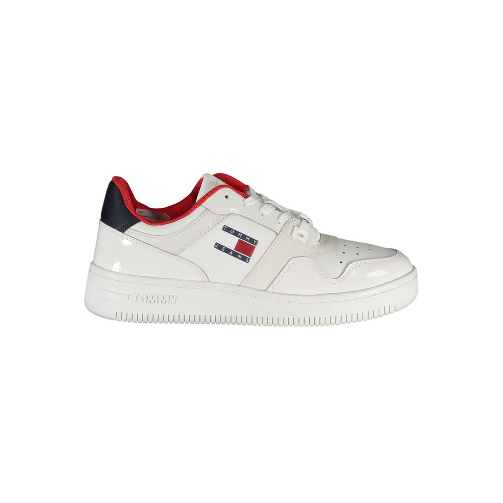 Tommy Hilfiger White Leather Women Women's Sneaker