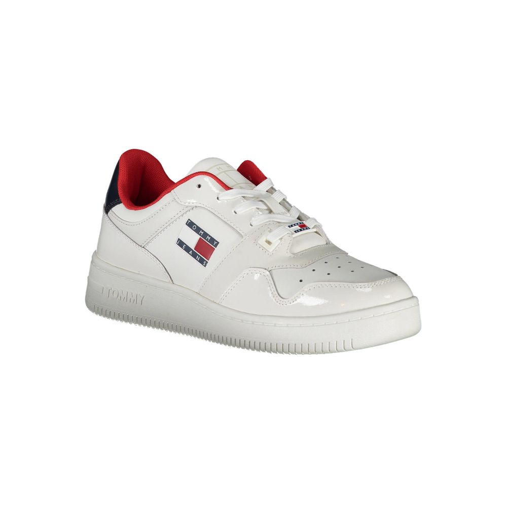Tommy Hilfiger White Leather Women Women's Sneaker