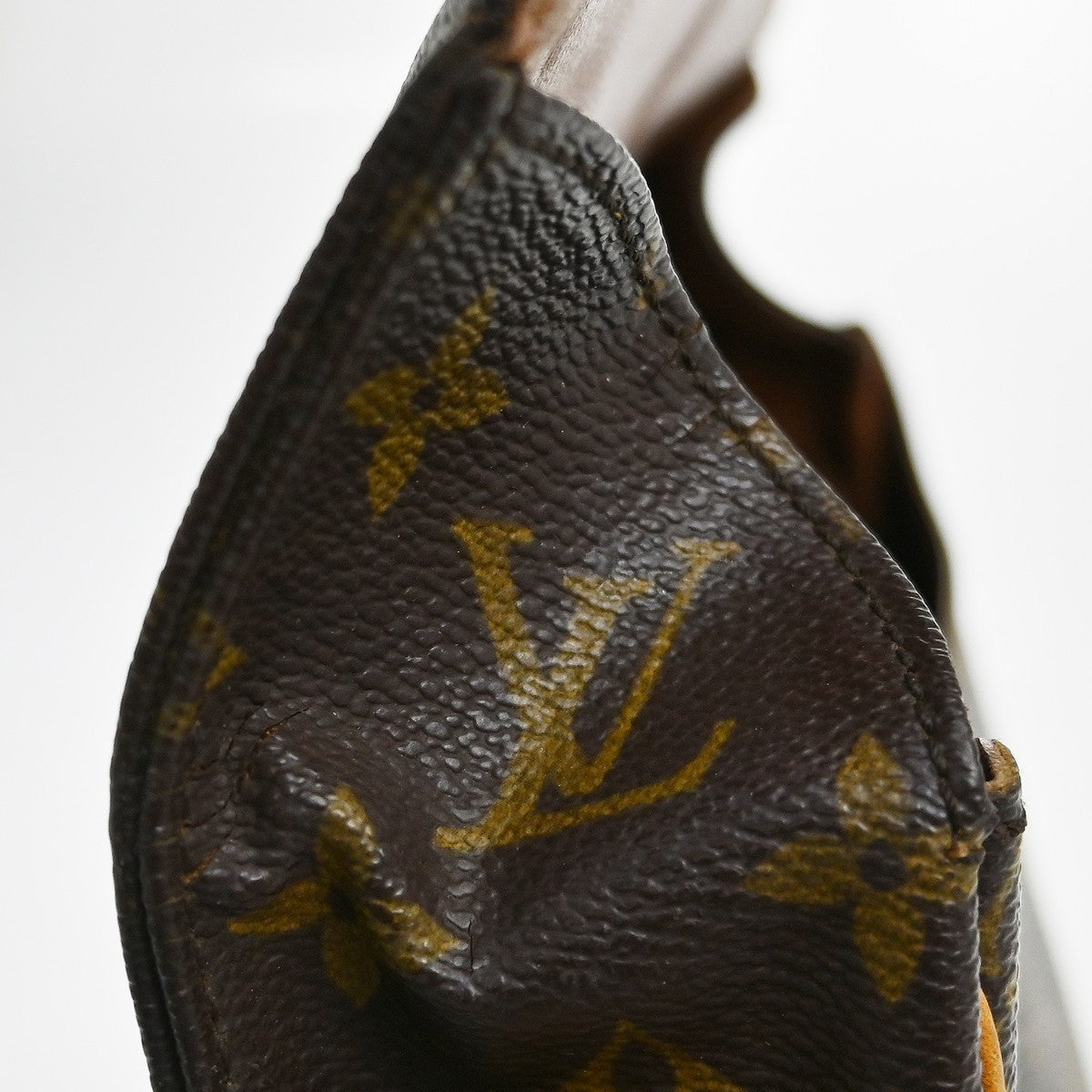 Louis Vuitton Cartouchiere Monogram Canvas Brown Canvas Handbag (Pre-Owned)
