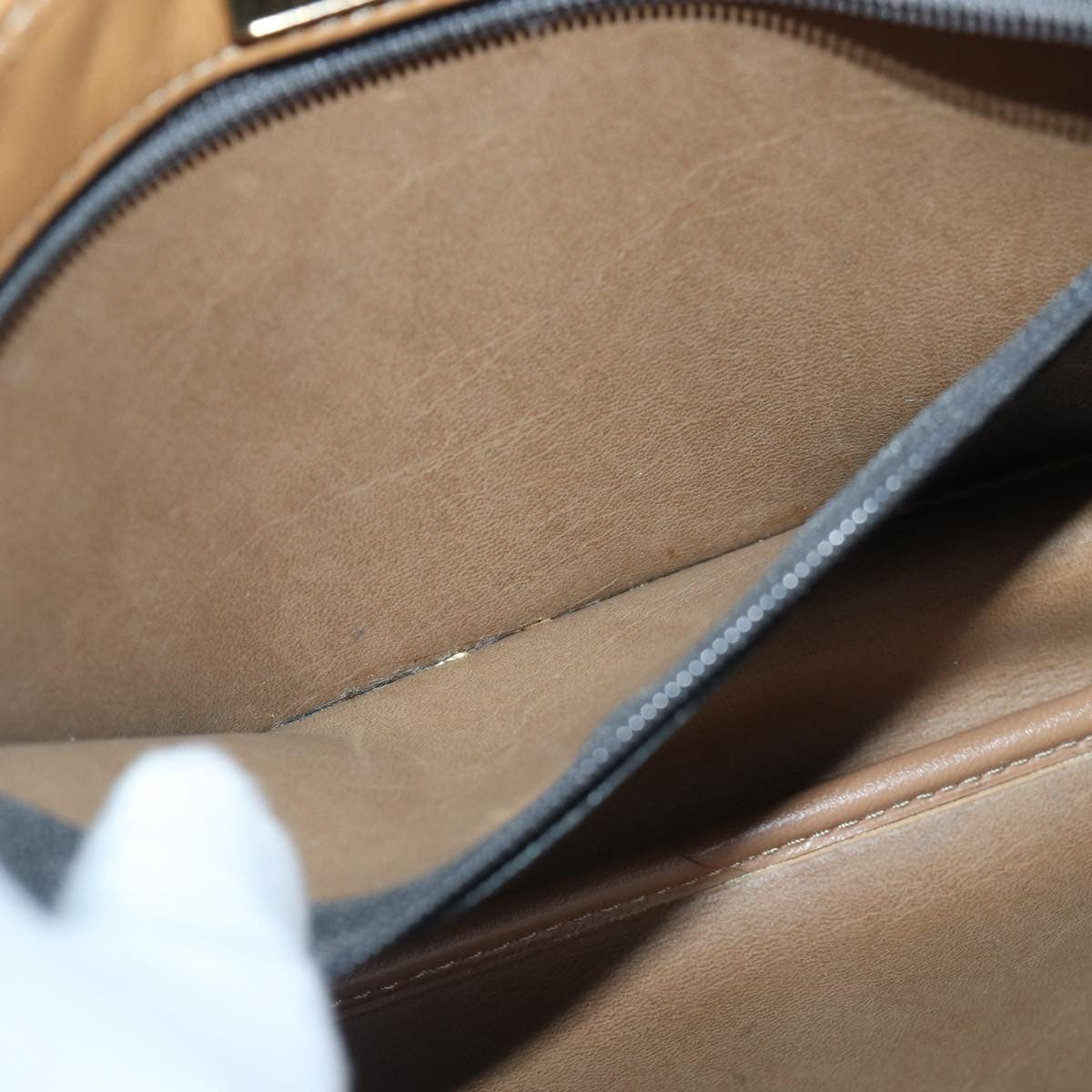 Christian Dior Vintage Honeycomb Canvas And Leather Black Canvas Shoulder Bag Bag (Pre-Owned)