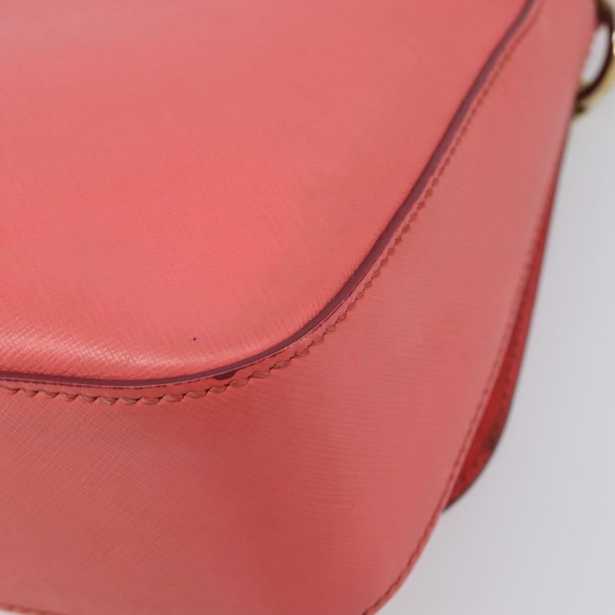Salvatore Ferragamo Gancini Leather Pink Leather Shoulder Bag Bag (Pre-Owned)