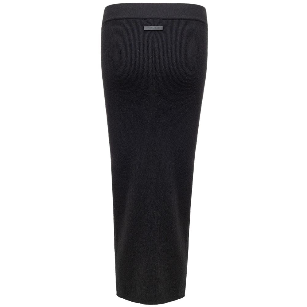 Tom Ford Black Cashmere Midi Women's Skirt