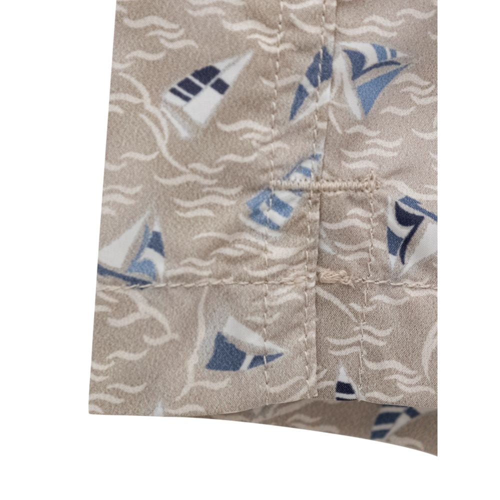 Canali Beige Polyester Swim Men's Shorts