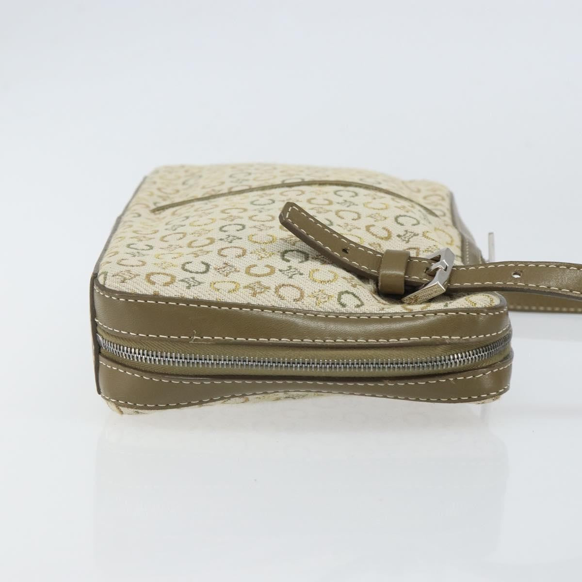 Celine C Macadam Shoulder Canvas Khaki Canvas Shoulder Bag Bag (Pre-Owned)