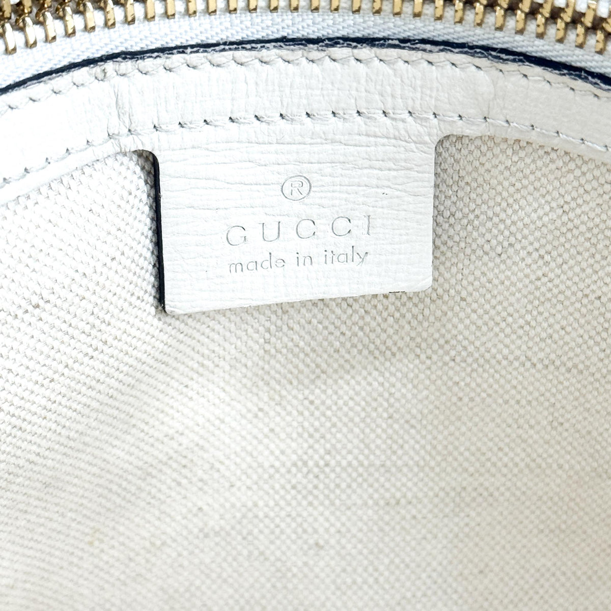 Gucci Horsebit 1955 Top Handle Gg Coated Canvas With Leather Beige Canvas Handbag (Pre-Owned)