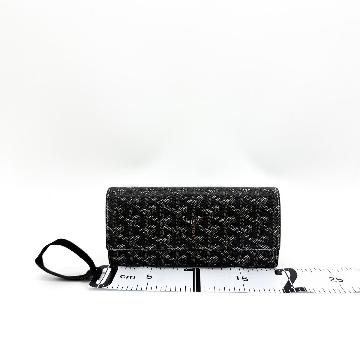 Goyard Richelieu Coated Canvas Black Canvas Wallets Accessory (Pre-Owned)
