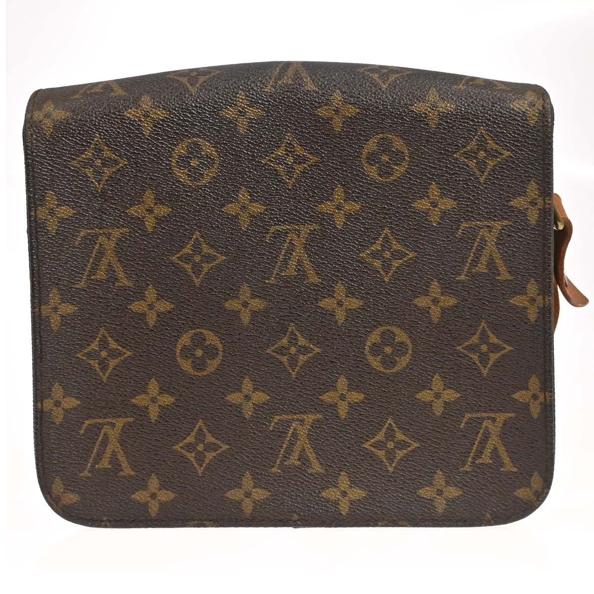 Louis Vuitton Cartouchiere Monogram Canvas Brown Canvas Handbag (Pre-Owned)
