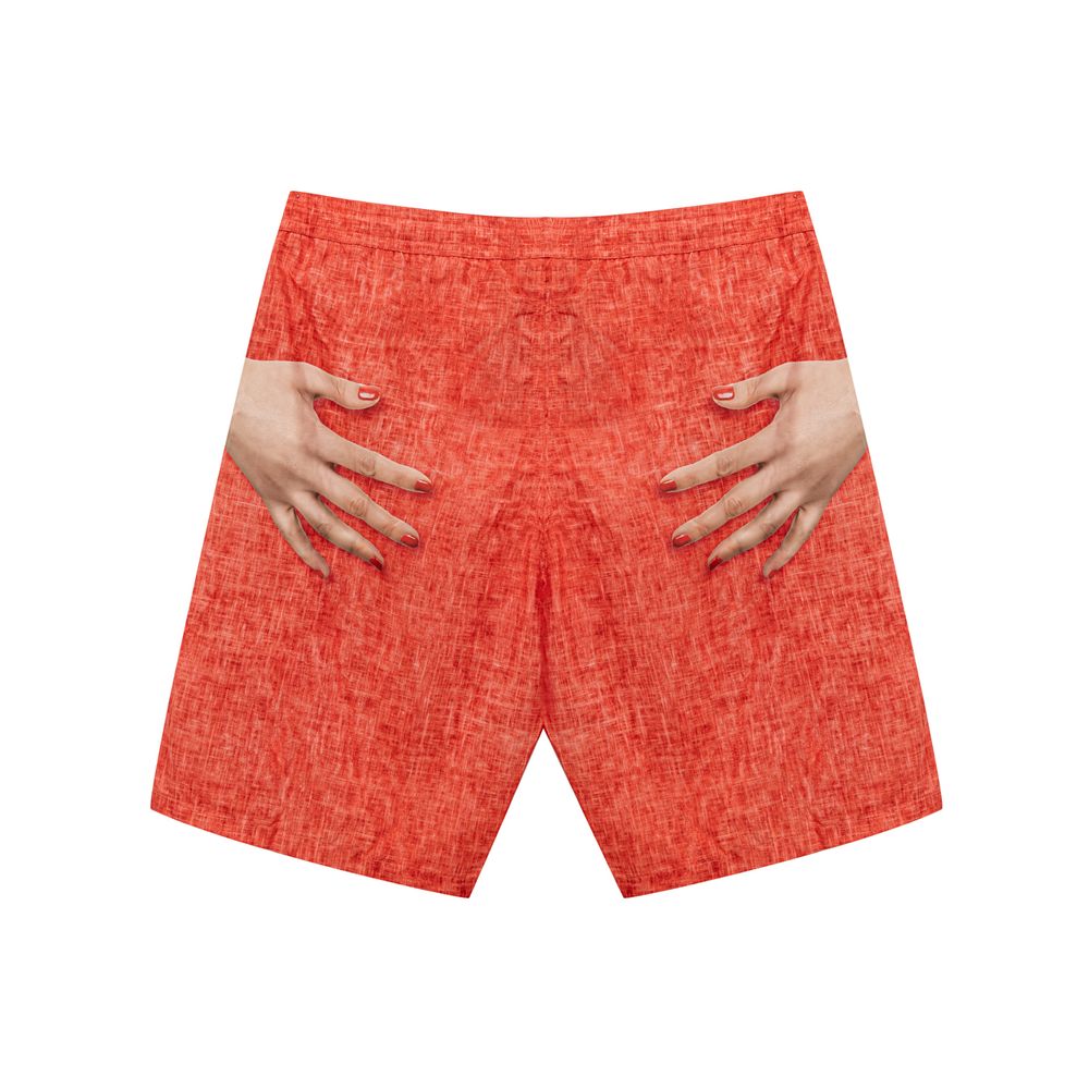 Isaia Red Polyester Men's Swimwear
