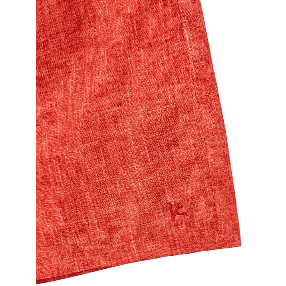 Isaia Red Polyester Men's Swimwear