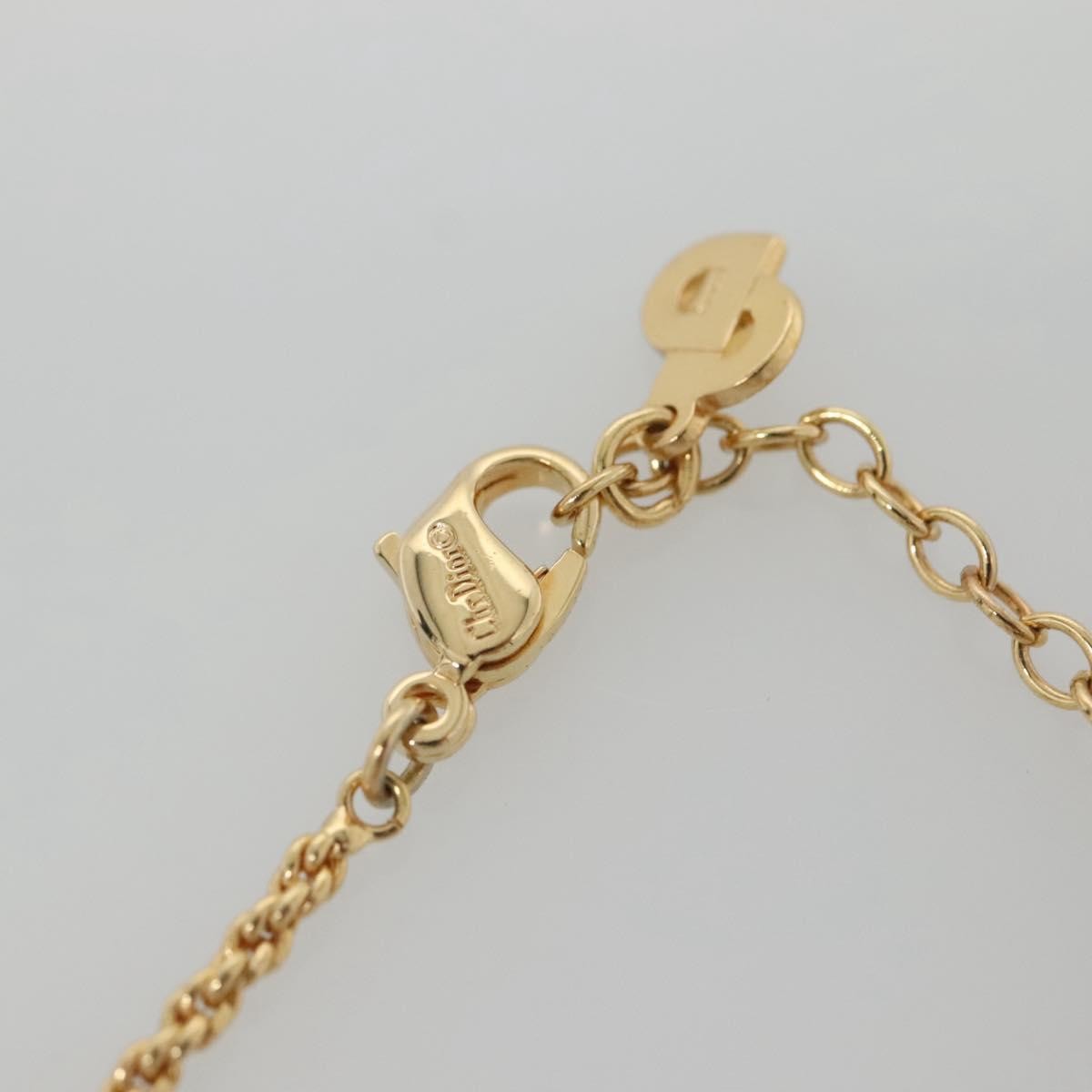 Christian Dior Logo Flower Metal Gold Metal Jewelry (Pre-Owned)