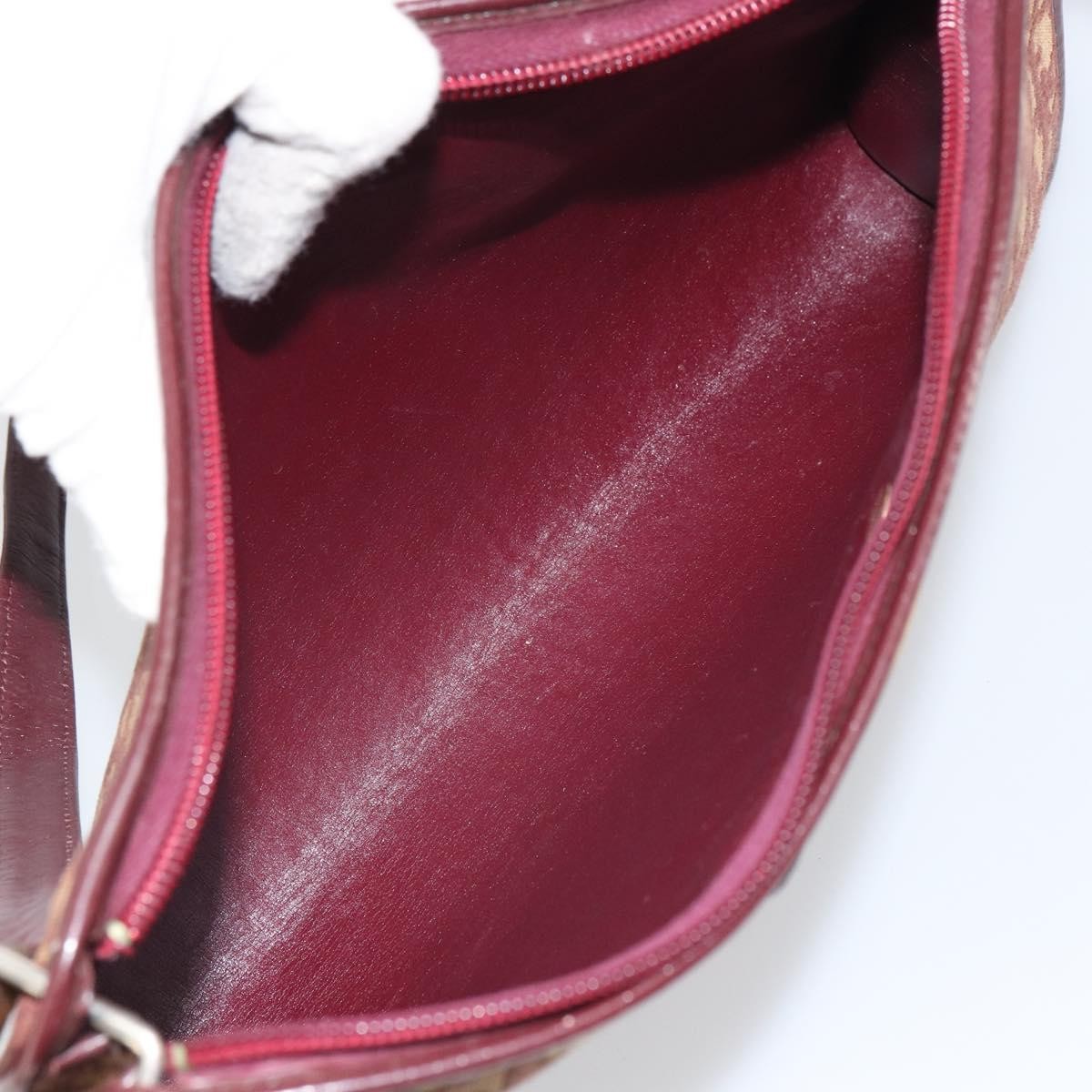 Christian Dior Vintage Trotter Canvas Red Canvas Shoulder Bag Bag (Pre-Owned)
