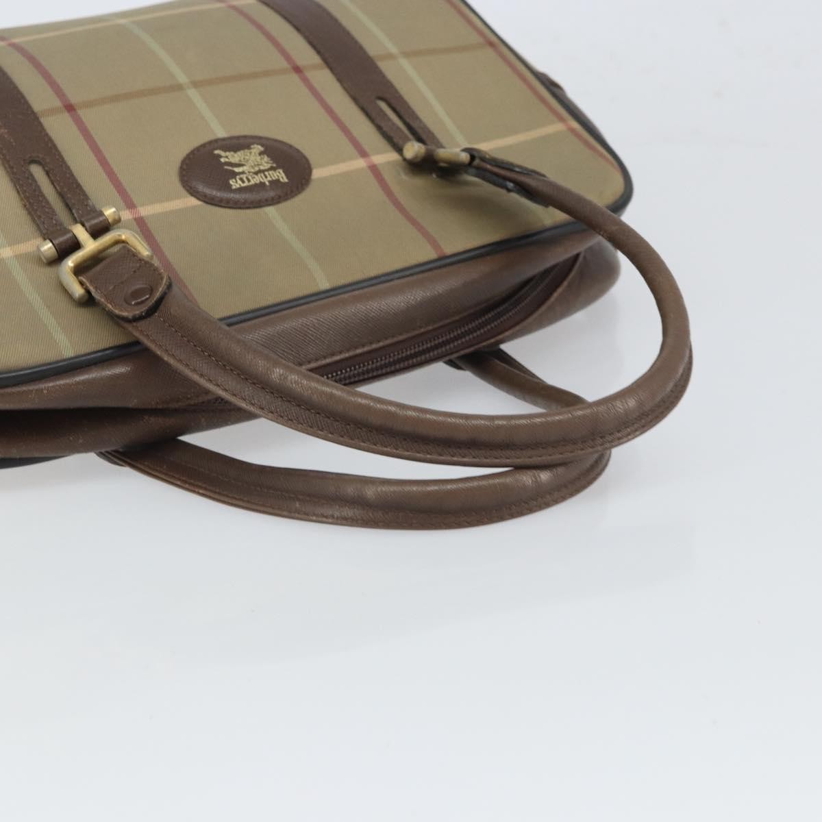 Burberry Nova Canvas Beige Canvas Handbag (Pre-Owned)