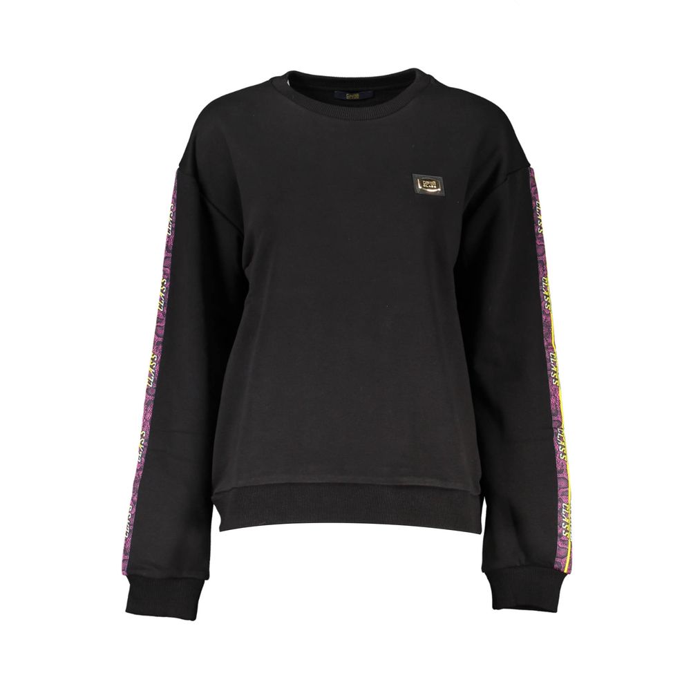 Cavalli Class Black Cotton Women Women's Sweater