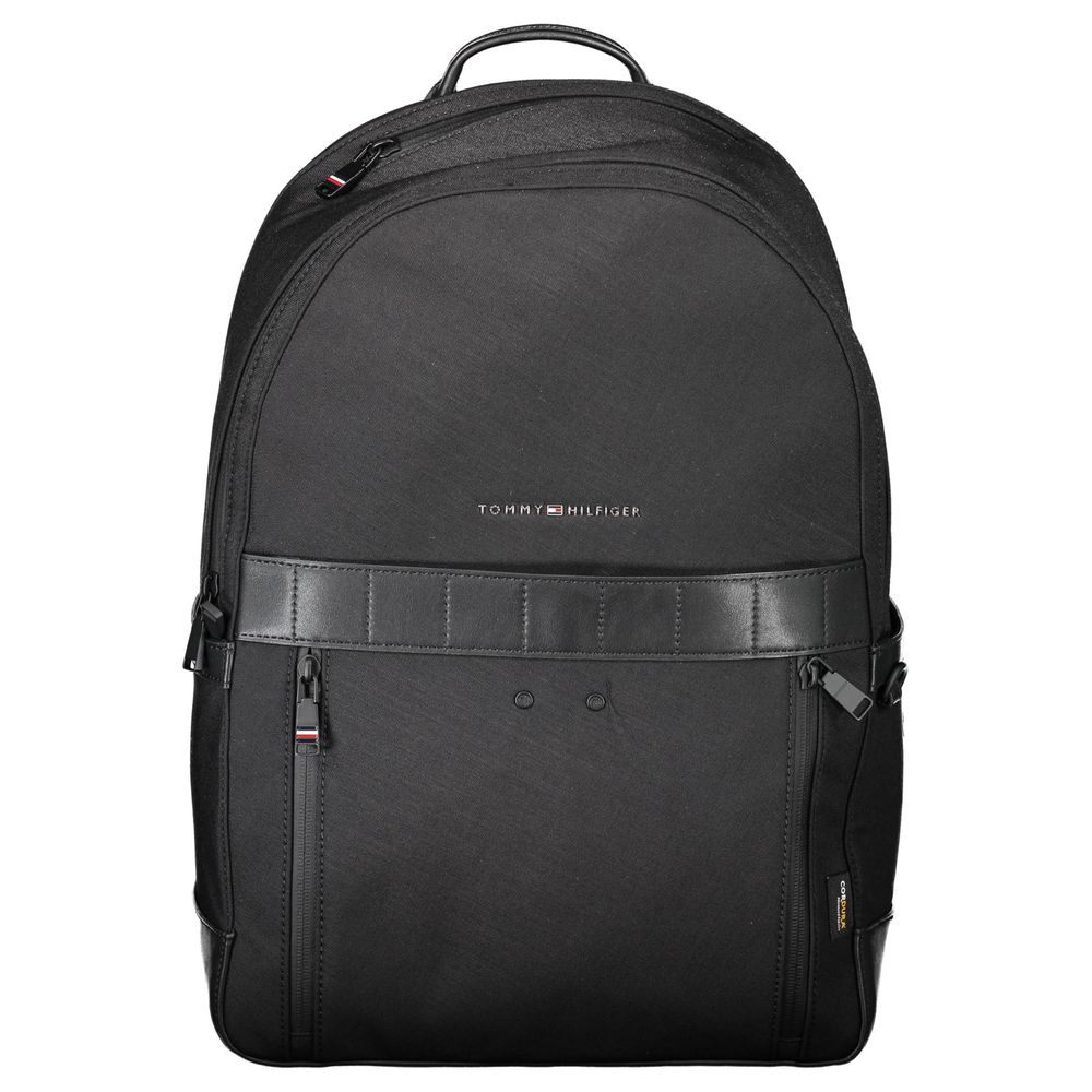 Tommy Hilfiger Black Nylon Men Men's Backpack