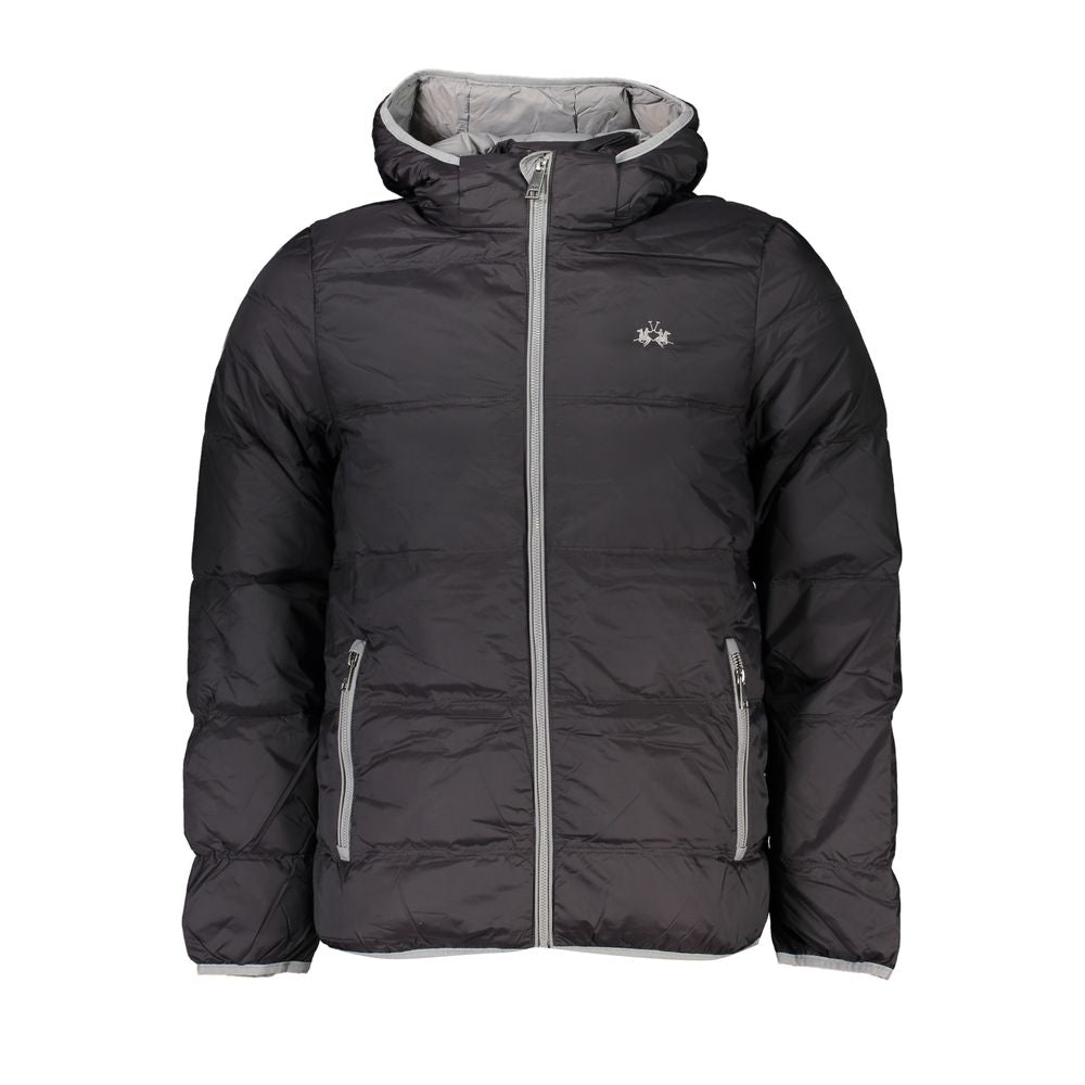 La Martina Black Polyamide Men Men's Jacket