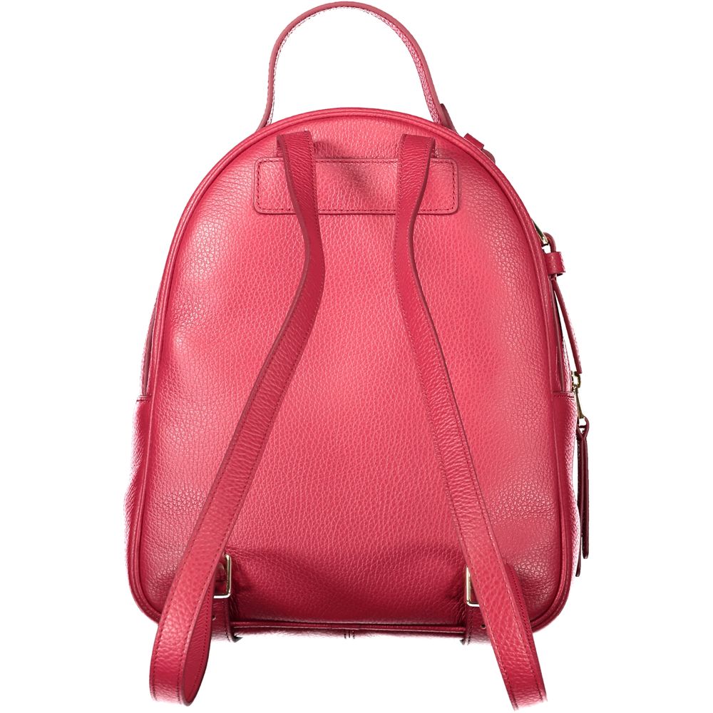 Coccinelle Red Leather Women Women's Backpack