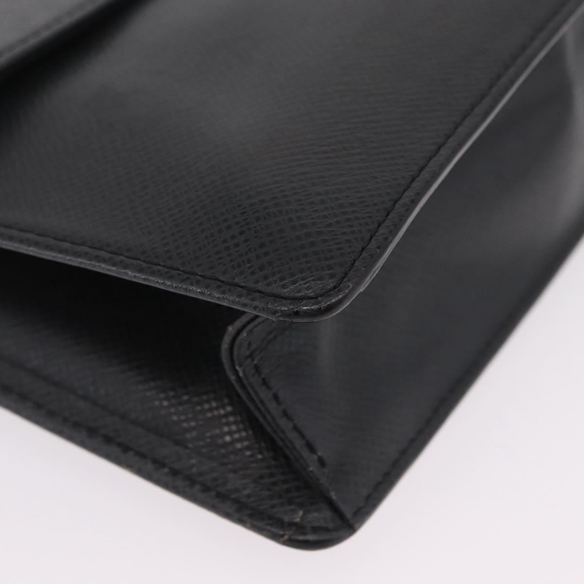 Louis Vuitton Selenga Pochette Taiga Leather Gray Leather Clutche & Pouche Bag (Pre-Owned)